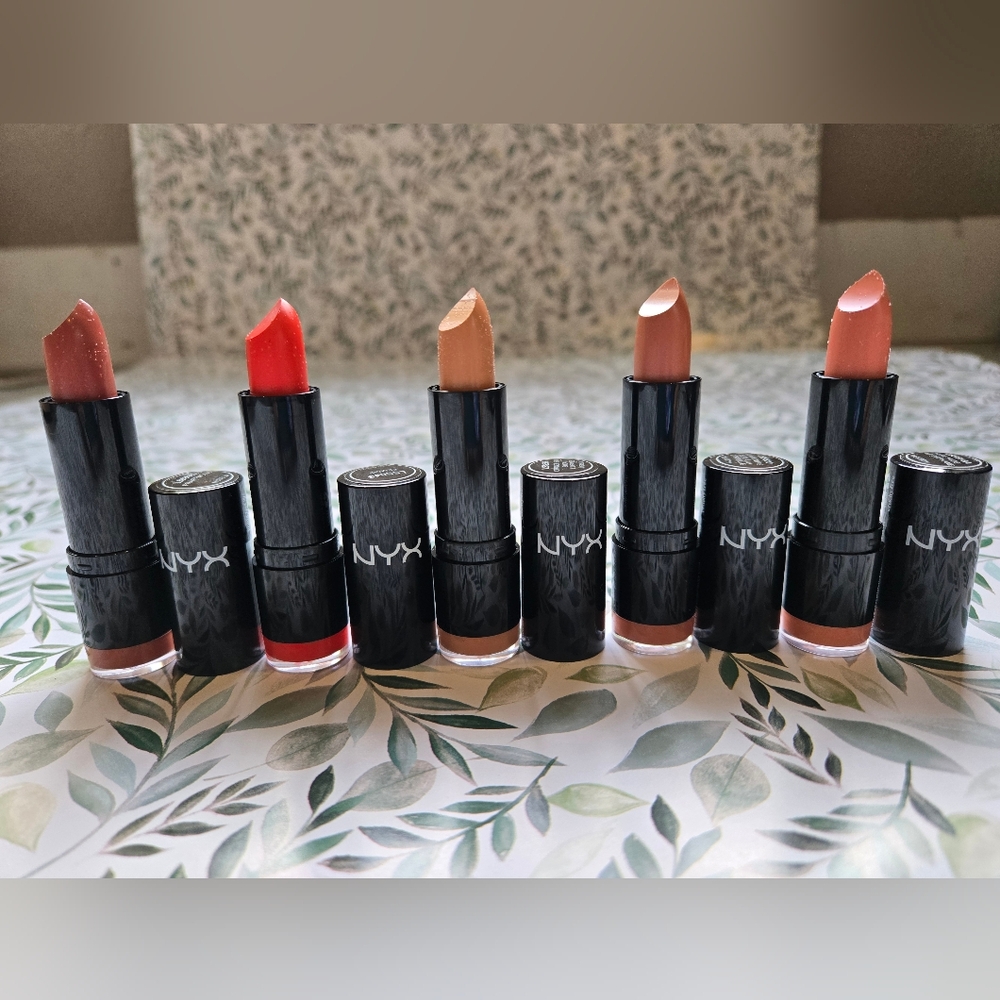 NYX Lip Smacking Fun Colors Extra Creamy Lipstick - 5 Shades - New, Unused